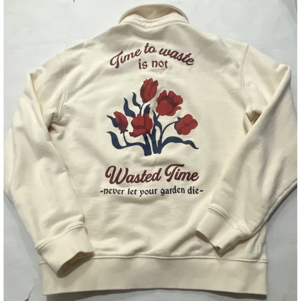 Zara Time Wasted Is Not Wasted Time Long Sleeve Shirt. Small